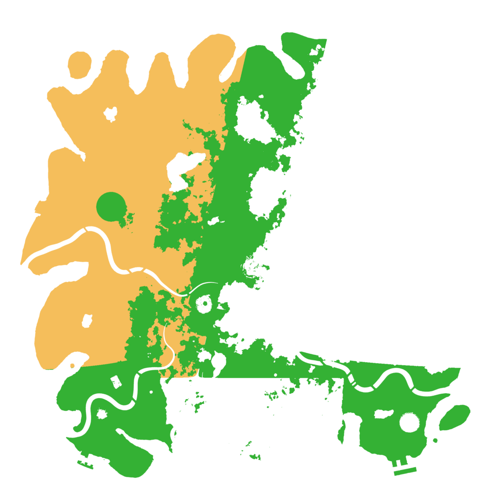 Biome Rust Map: Procedural Map, Size: 4500, Seed: 1735181681
