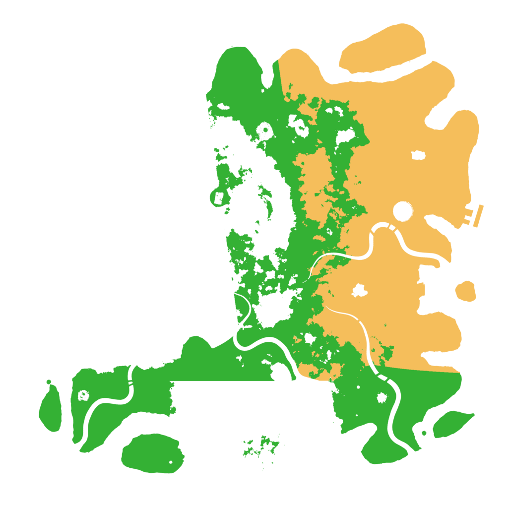 Biome Rust Map: Procedural Map, Size: 4500, Seed: 46227268