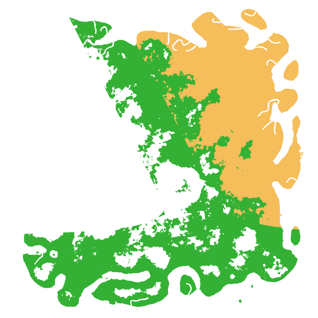 Biome Rust Map: Procedural Map, Size: 6000, Seed: 63748