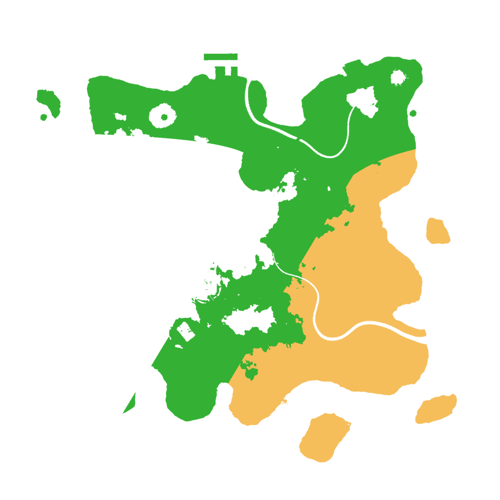 Biome Rust Map: Procedural Map, Size: 3000, Seed: 15302