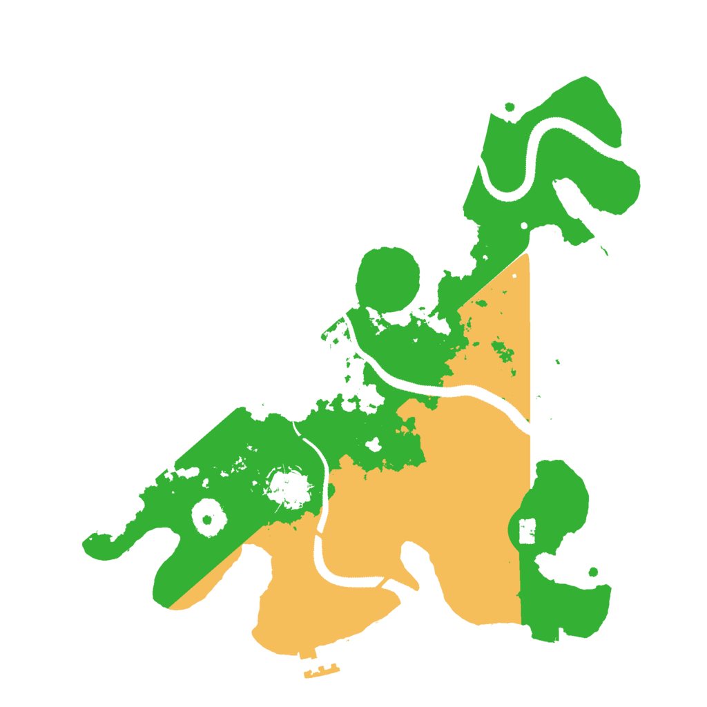 Biome Rust Map: Procedural Map, Size: 3000, Seed: 99418