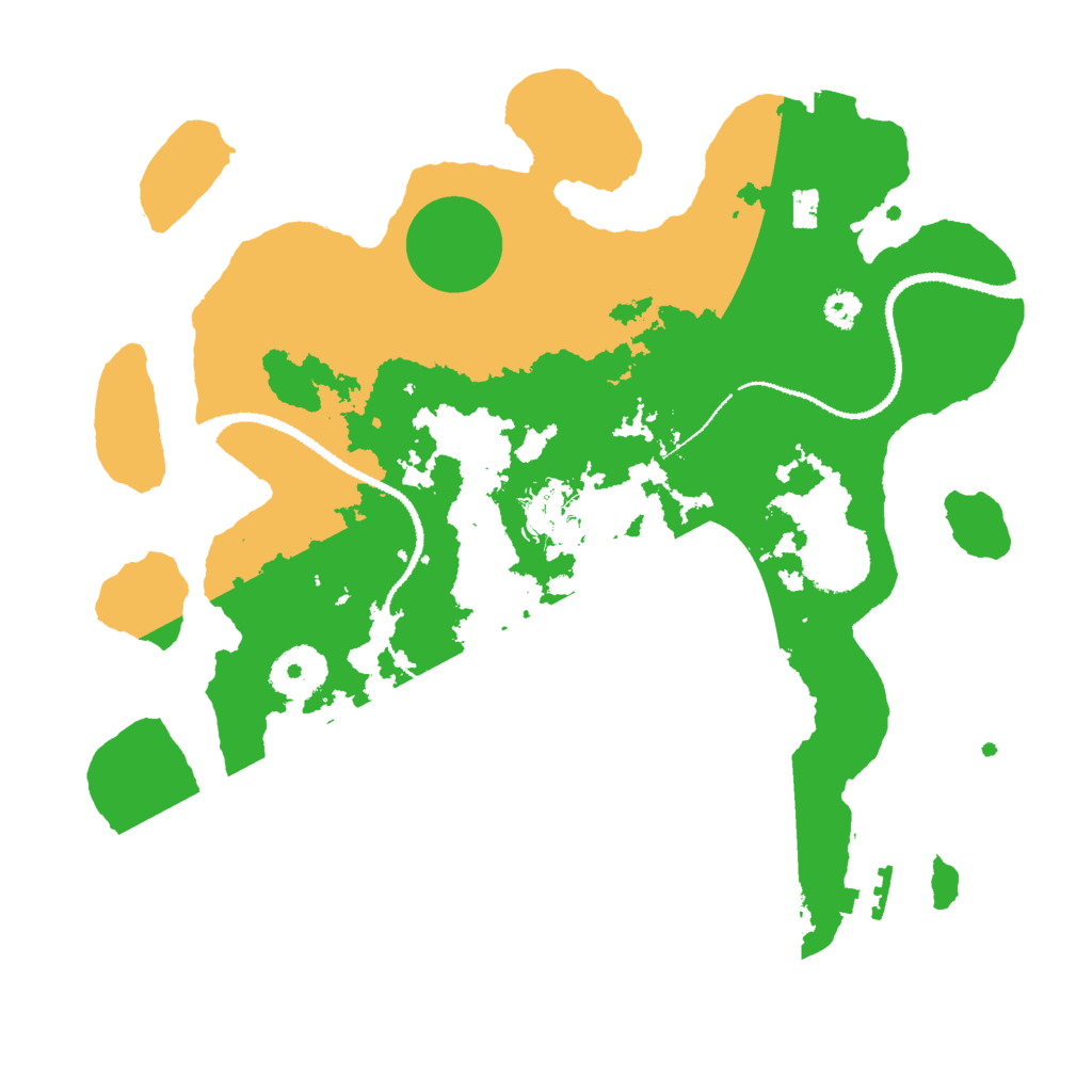 Biome Rust Map: Procedural Map, Size: 3000, Seed: 268579
