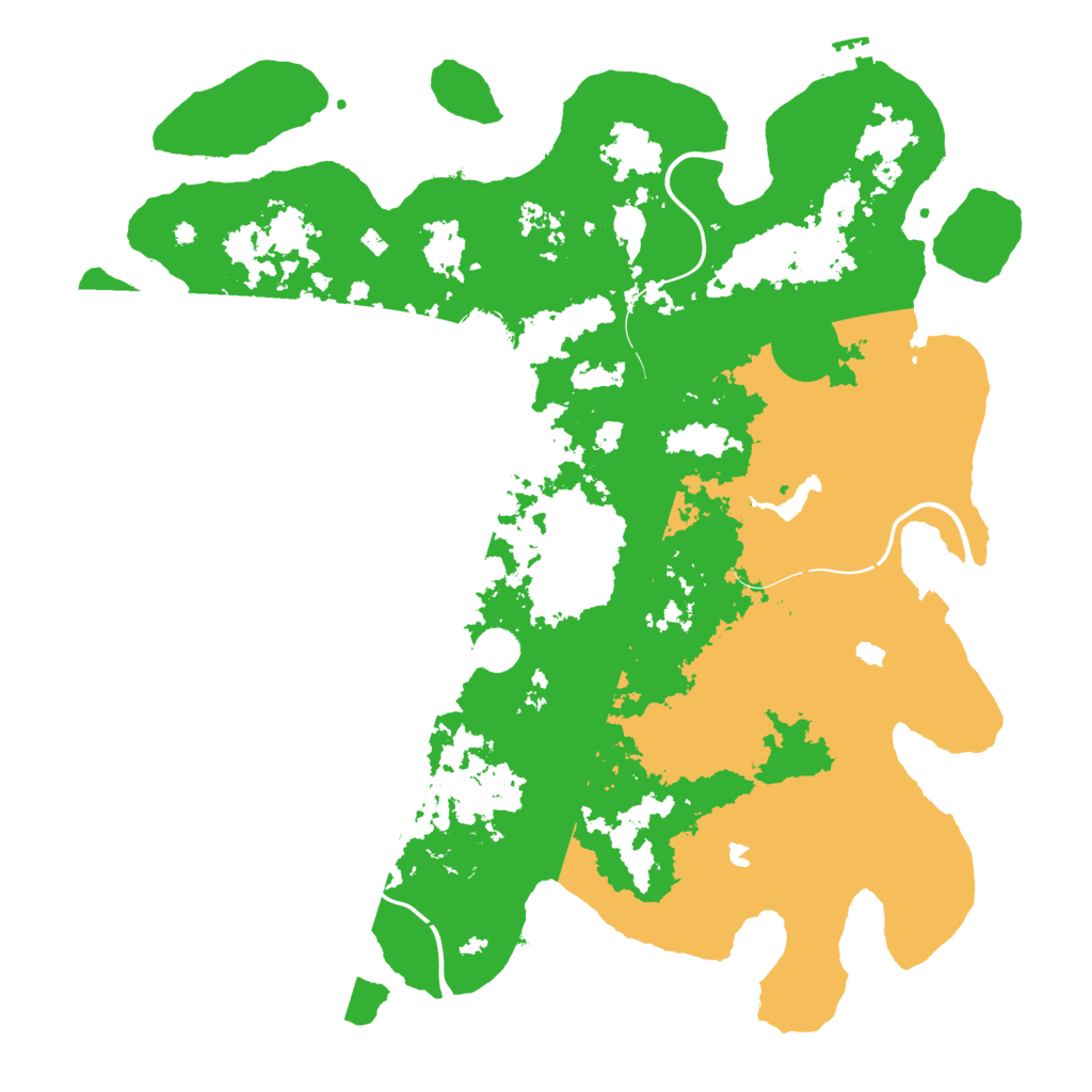 Biome Rust Map: Procedural Map, Size: 4500, Seed: 398