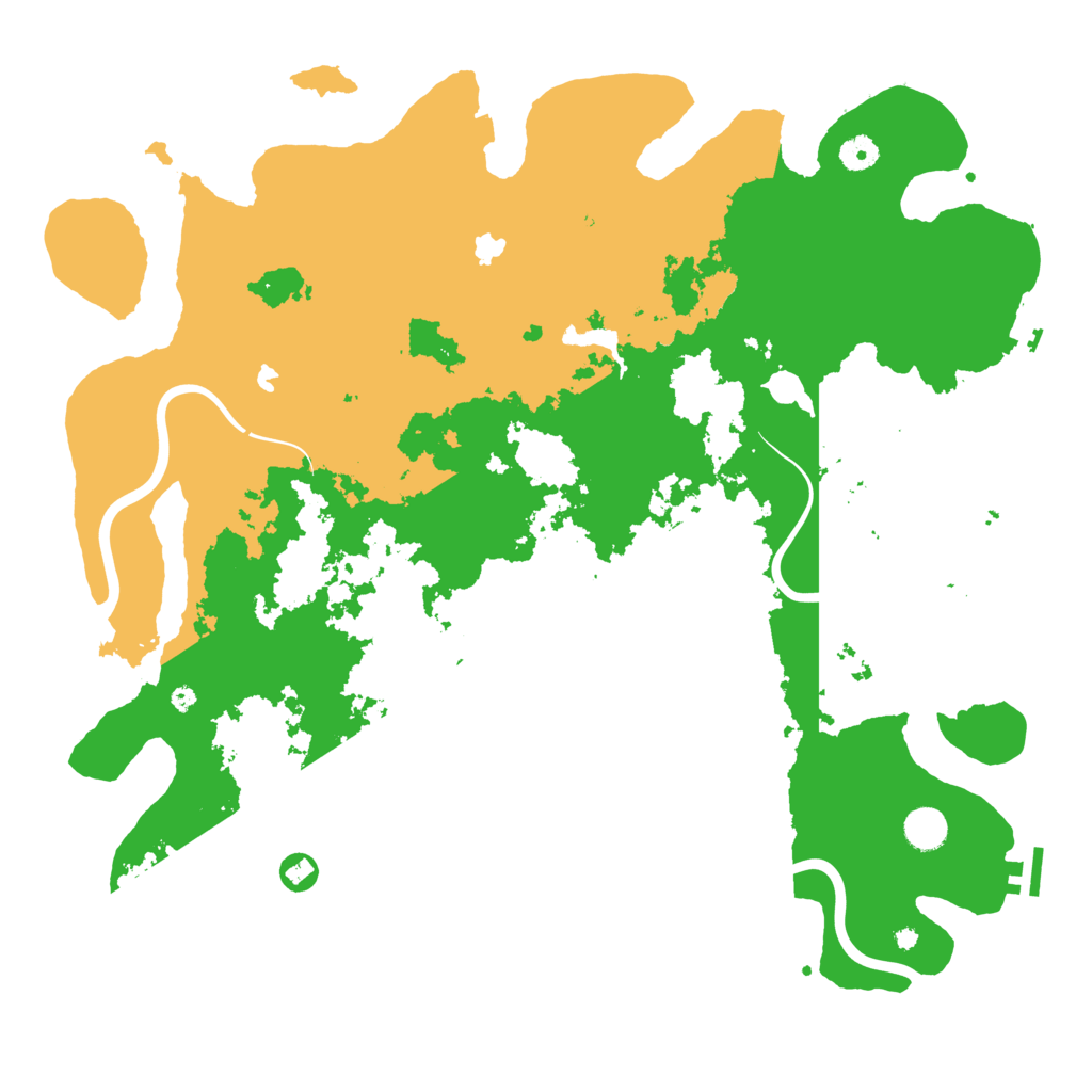 Biome Rust Map: Procedural Map, Size: 4500, Seed: 15640119