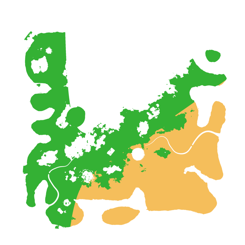 Biome Rust Map: Procedural Map, Size: 3500, Seed: 9546896