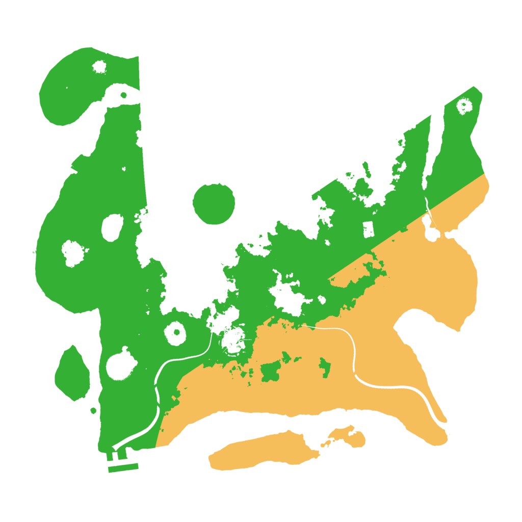 Biome Rust Map: Procedural Map, Size: 3500, Seed: 1868637298