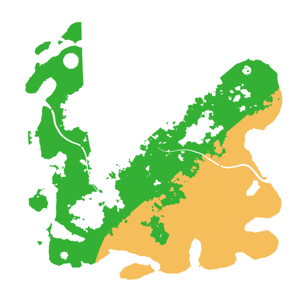 Biome Rust Map: Procedural Map, Size: 3500, Seed: 437527
