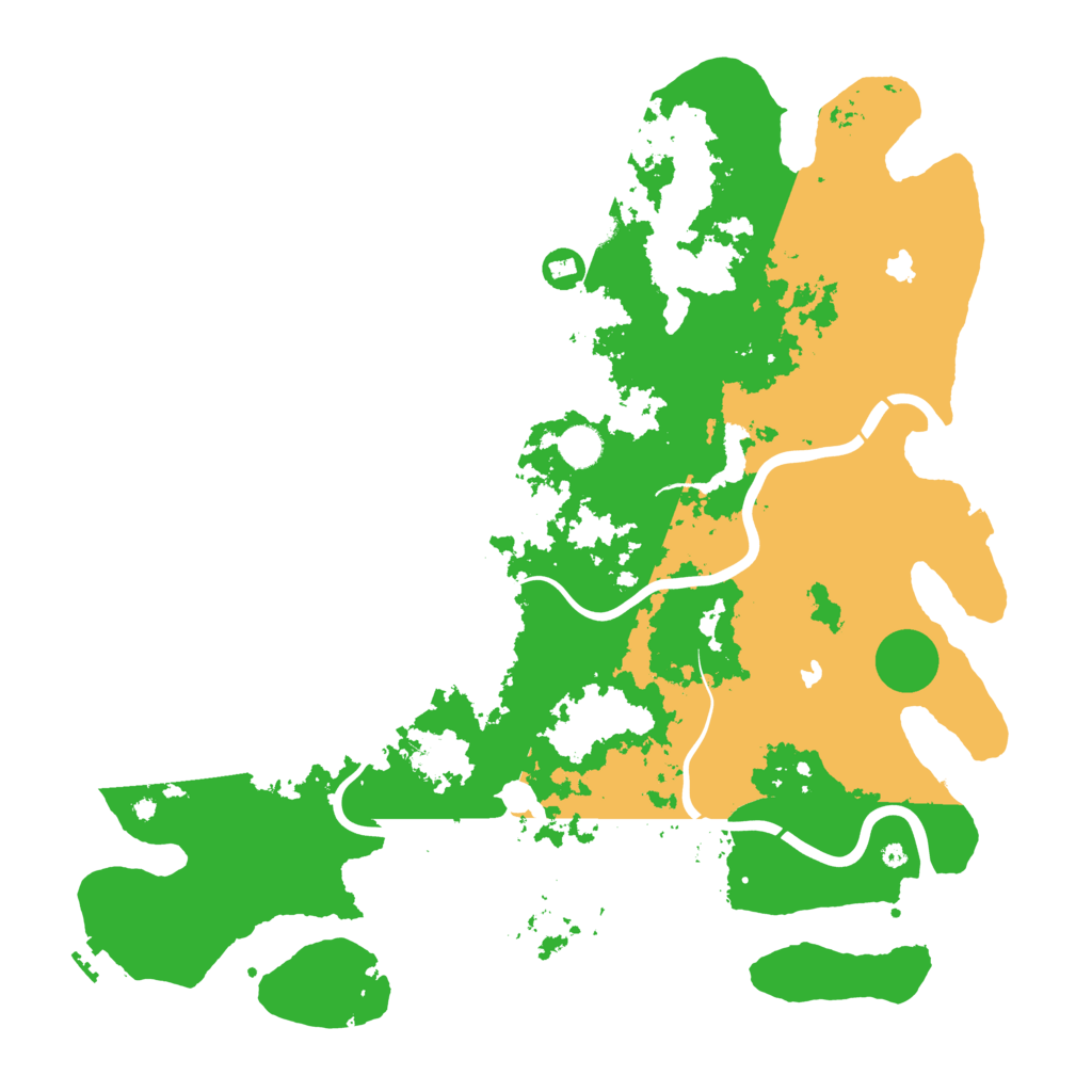 Biome Rust Map: Procedural Map, Size: 4550, Seed: 12