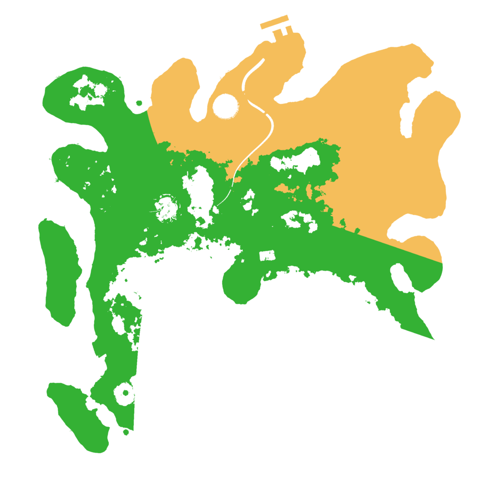 Biome Rust Map: Procedural Map, Size: 3500, Seed: 440652006