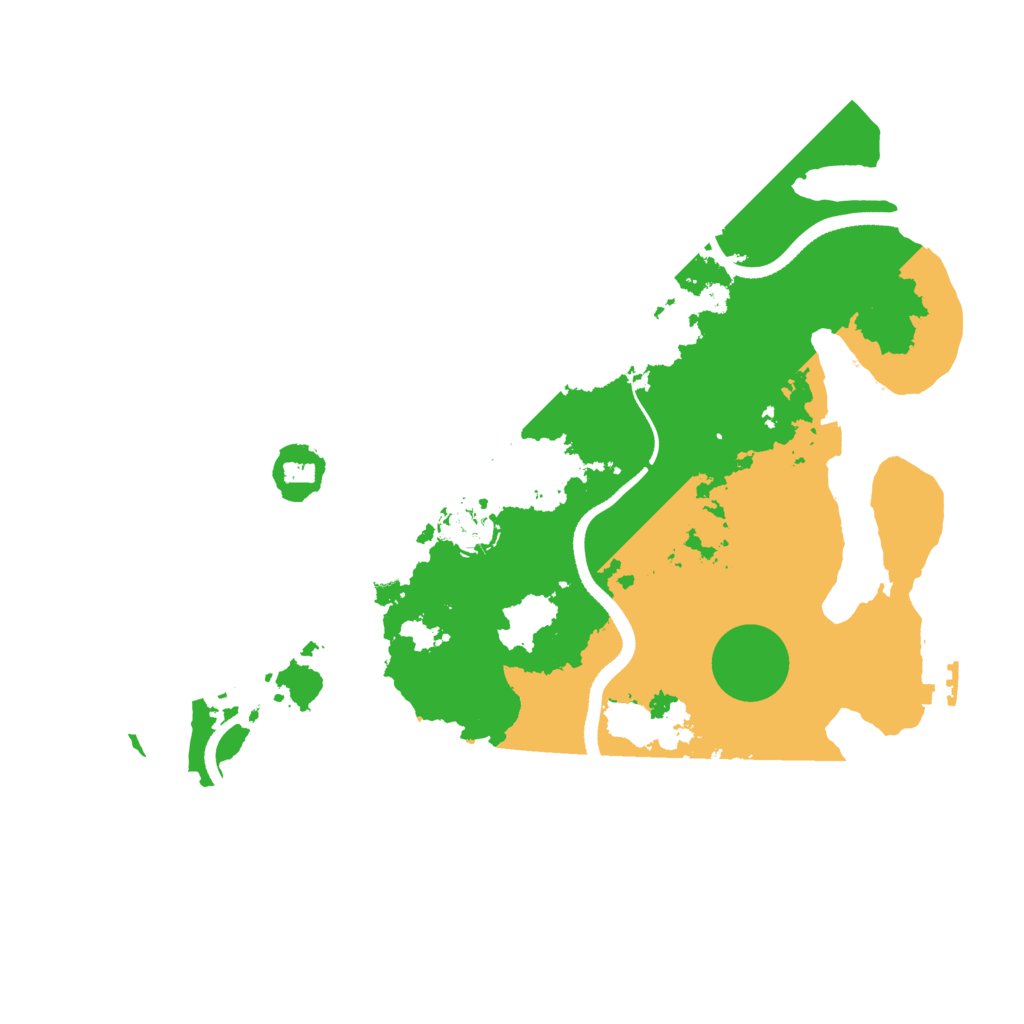 Biome Rust Map: Procedural Map, Size: 3500, Seed: 204195273