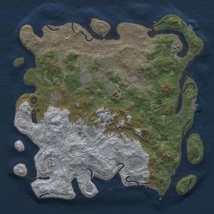 Thumbnail Rust Map: Procedural Map, Size: 4500, Seed: 8584531, 19 Monuments