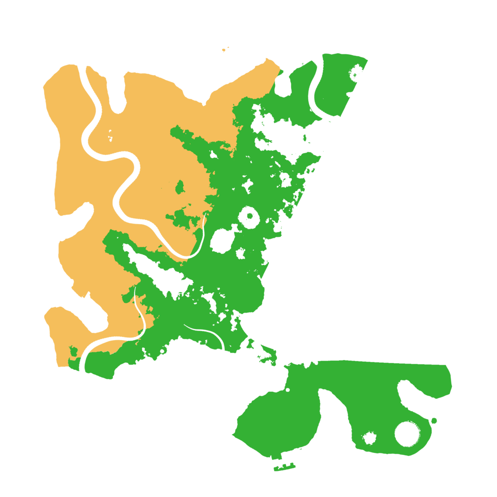 Biome Rust Map: Procedural Map, Size: 3500, Seed: 20078