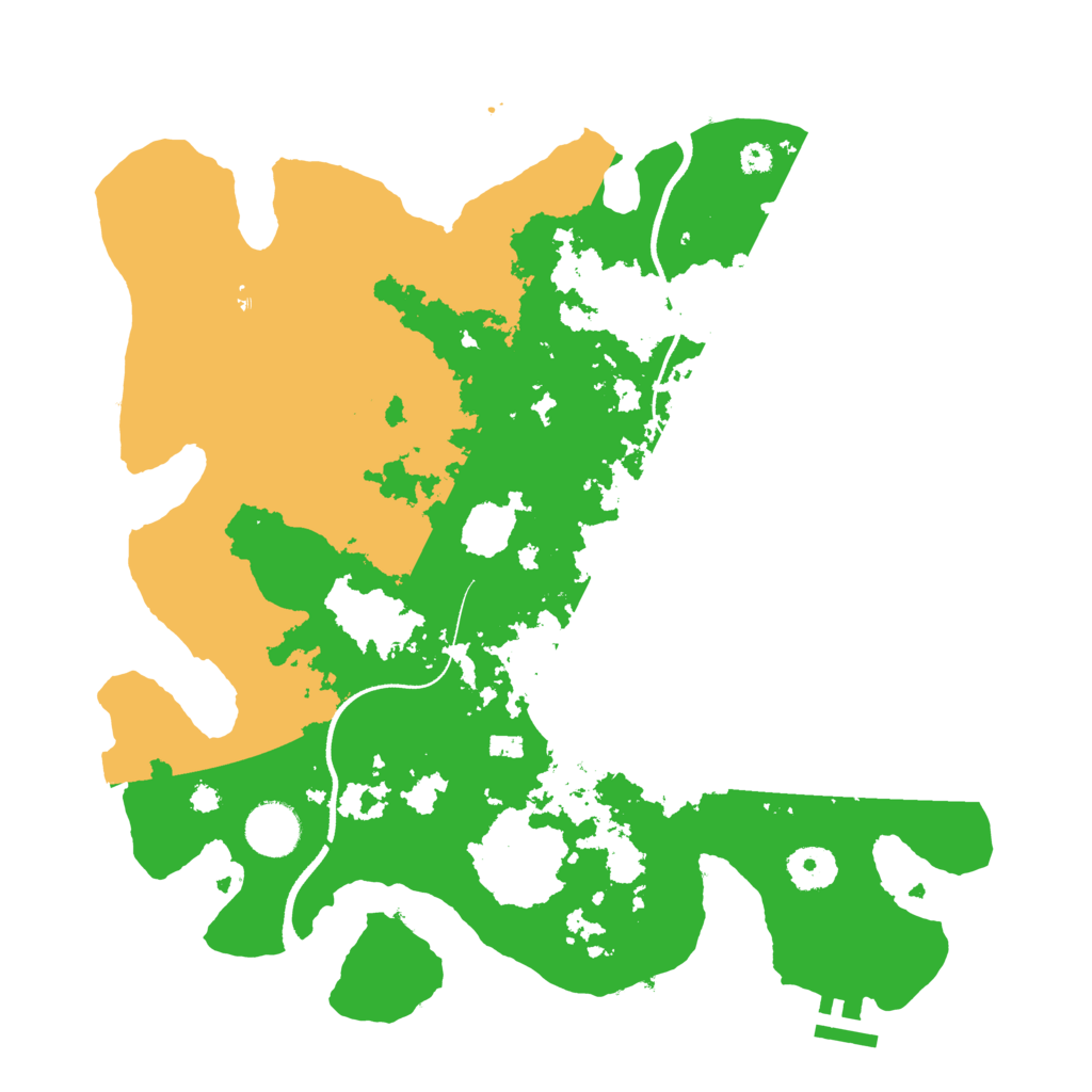 Biome Rust Map: Procedural Map, Size: 3500, Seed: 20078