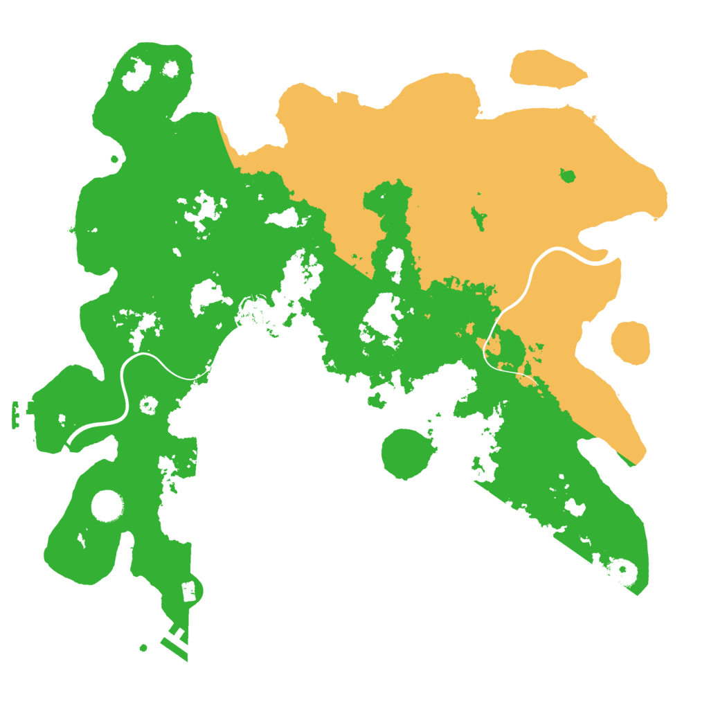 Biome Rust Map: Procedural Map, Size: 3900, Seed: 46223666