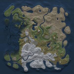 Thumbnail Rust Map: Procedural Map, Size: 4500, Seed: 1636921067, 15 Monuments