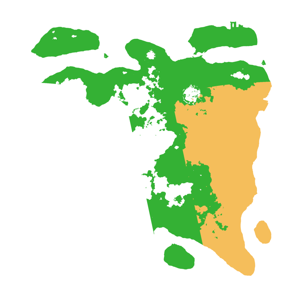 Biome Rust Map: Procedural Map, Size: 3200, Seed: 676477775