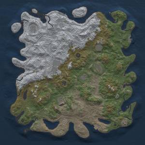 Thumbnail Rust Map: Procedural Map, Size: 4800, Seed: 1204072559, 18 Monuments