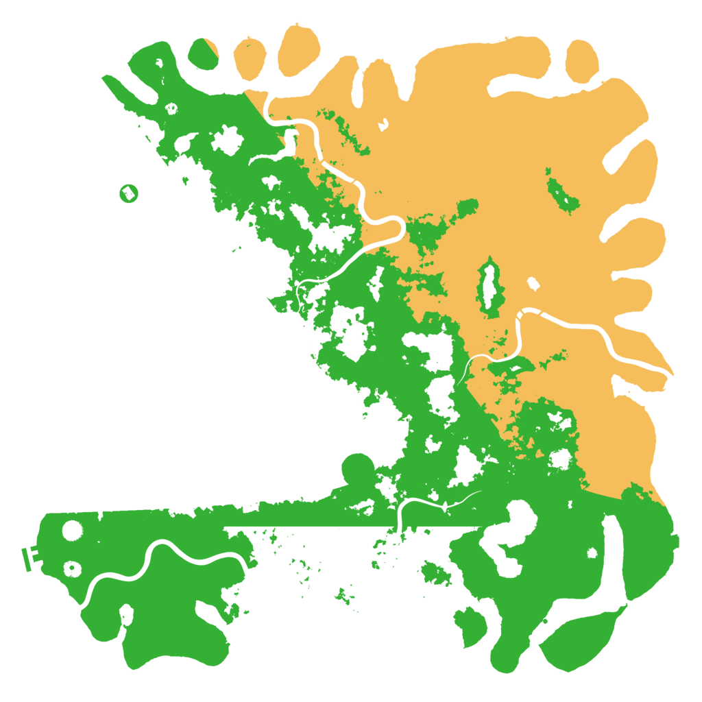 Biome Rust Map: Procedural Map, Size: 6000, Seed: 1733287917