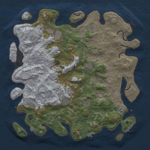 Thumbnail Rust Map: Procedural Map, Size: 4500, Seed: 402910514, 19 Monuments