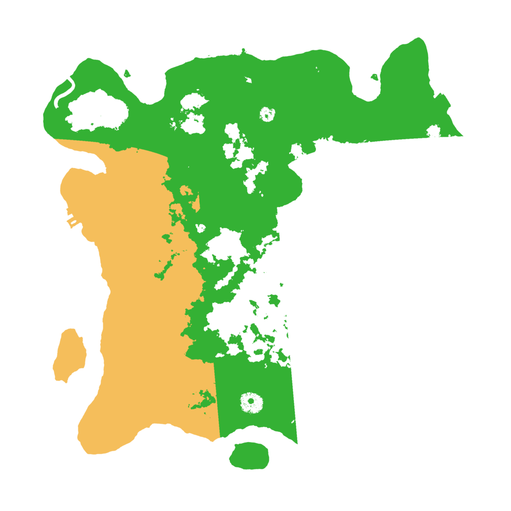 Biome Rust Map: Procedural Map, Size: 3500, Seed: 842306534