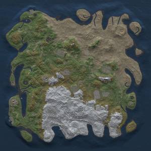 Thumbnail Rust Map: Procedural Map, Size: 4500, Seed: 1466, 18 Monuments