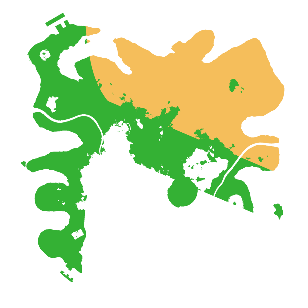 Biome Rust Map: Procedural Map, Size: 3000, Seed: 129537217