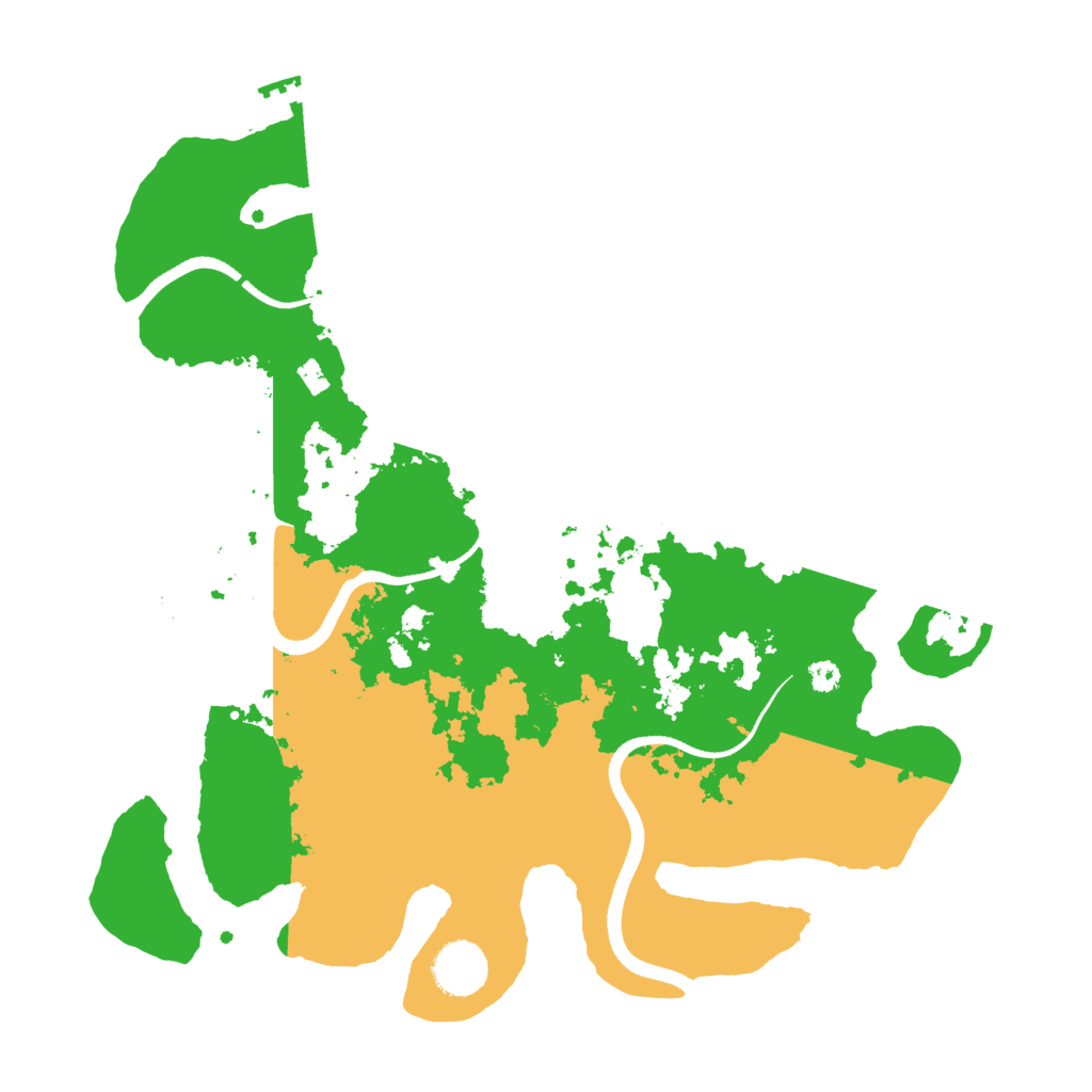 Biome Rust Map: Procedural Map, Size: 3500, Seed: 390503340