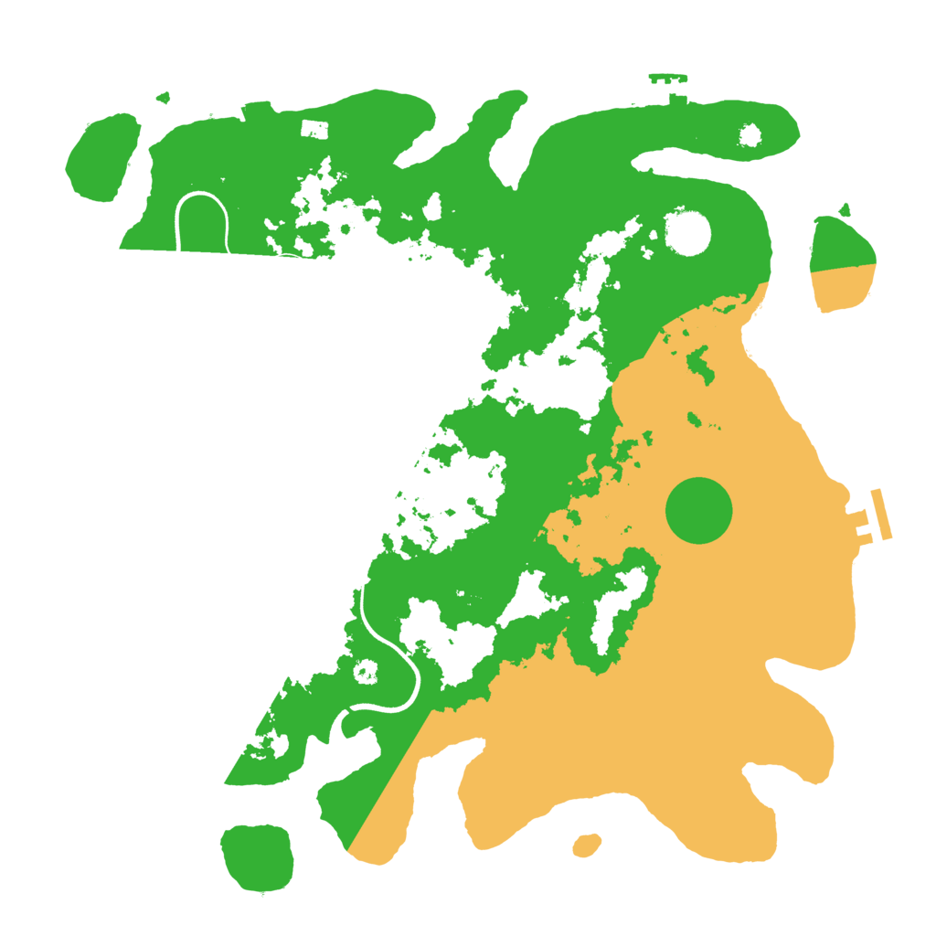 Biome Rust Map: Procedural Map, Size: 3700, Seed: 34494620