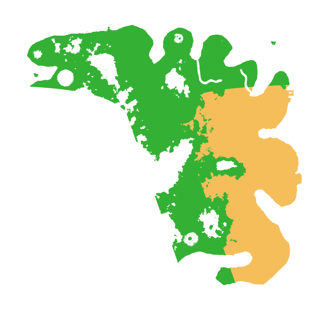 Biome Rust Map: Procedural Map, Size: 3500, Seed: 377887614
