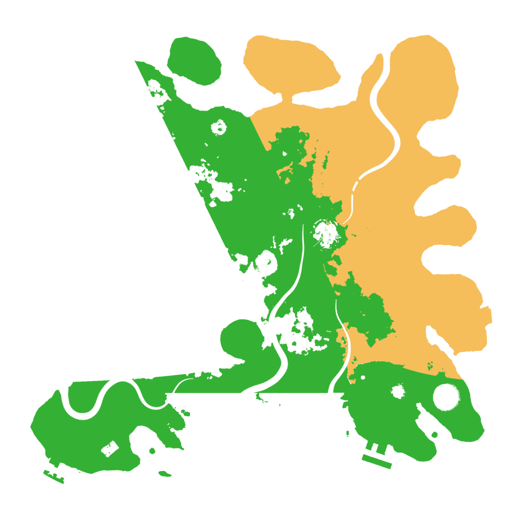Biome Rust Map: Procedural Map, Size: 3500, Seed: 1517310408