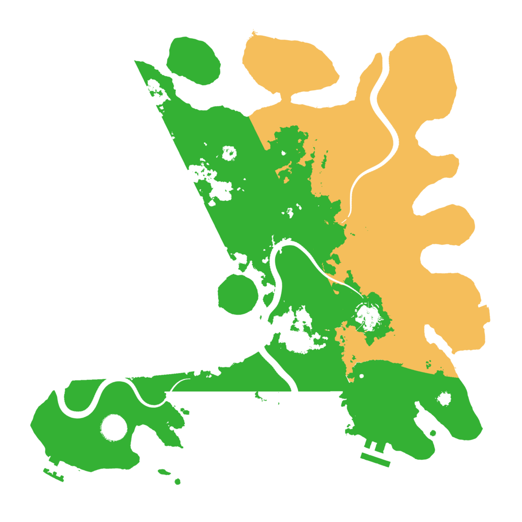 Biome Rust Map: Procedural Map, Size: 3500, Seed: 1517310408