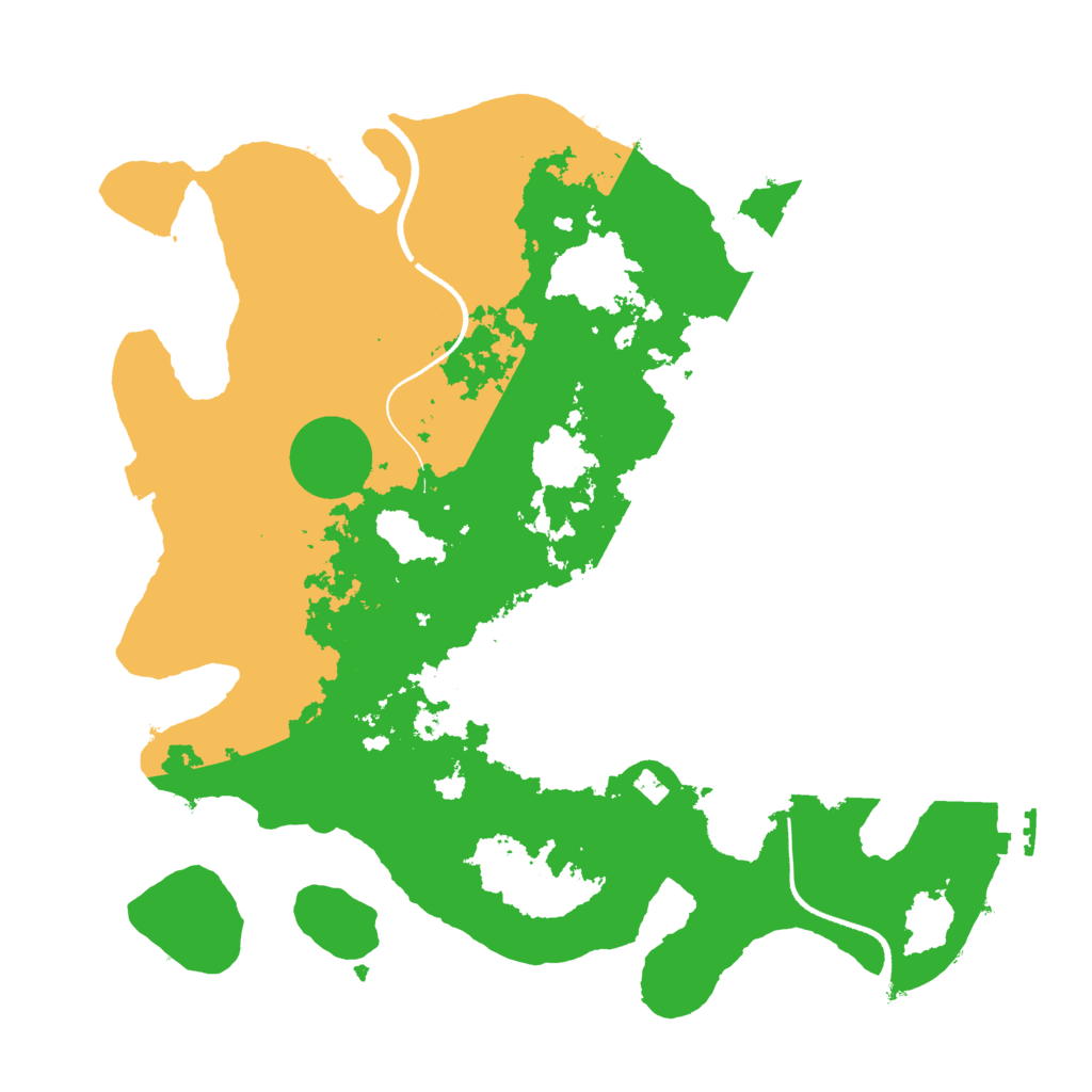 Biome Rust Map: Procedural Map, Size: 3500, Seed: 527289196