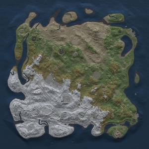 Thumbnail Rust Map: Procedural Map, Size: 4500, Seed: 1922259005, 15 Monuments