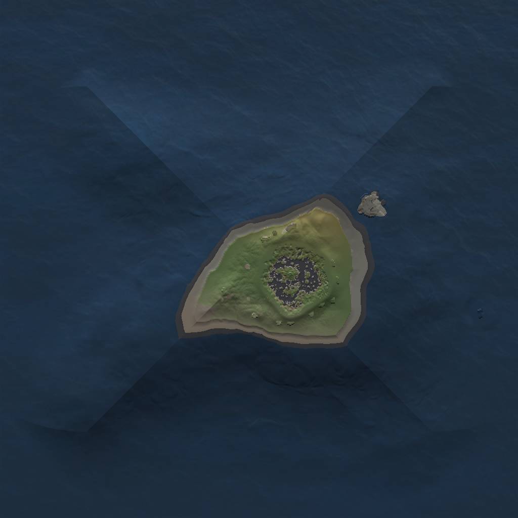 Rust Map: Procedural Map, Size: 1000, Seed: 1228951201, 3 Monuments