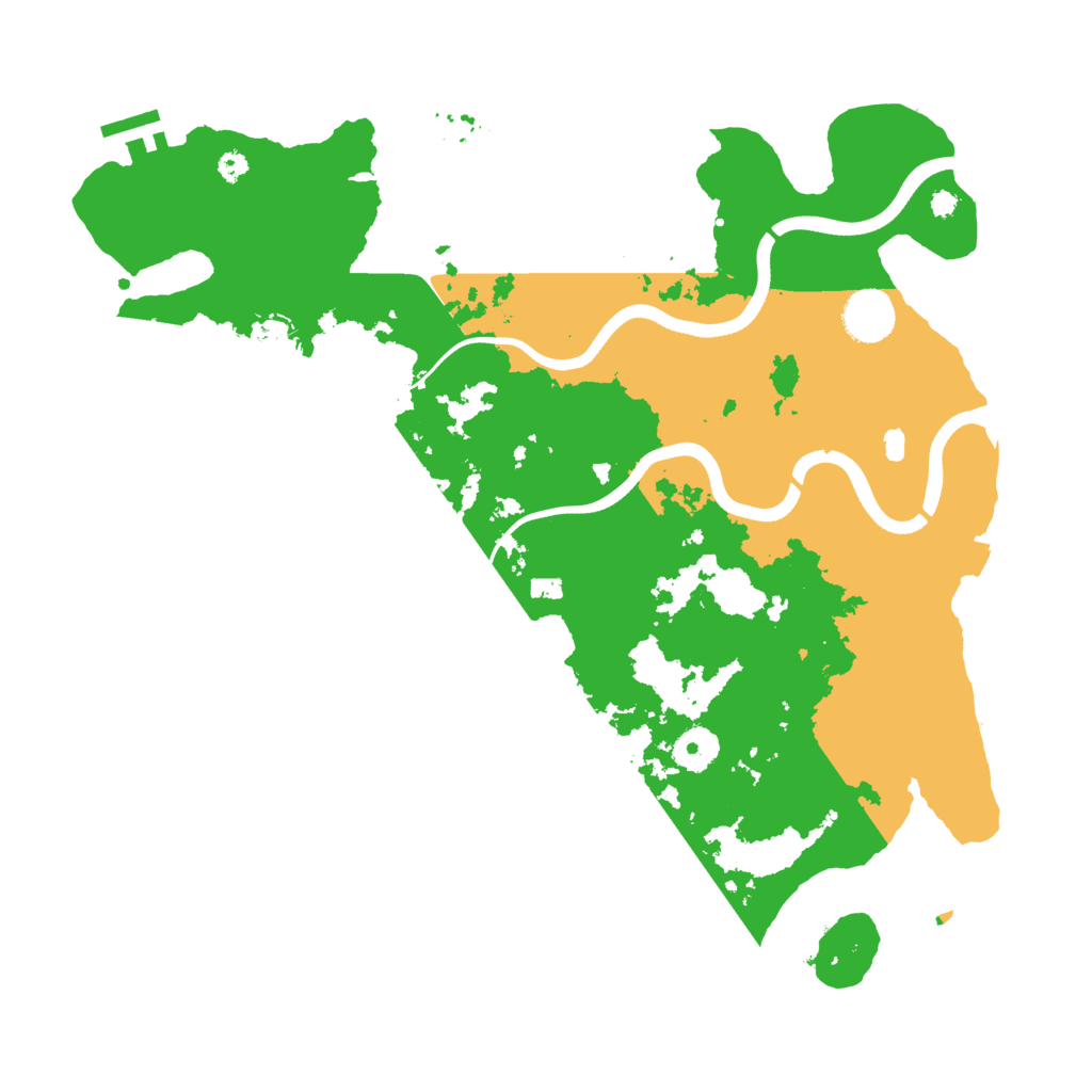 Biome Rust Map: Procedural Map, Size: 3700, Seed: 1164077349