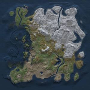 Thumbnail Rust Map: Procedural Map, Size: 4250, Seed: 1325150012, 15 Monuments