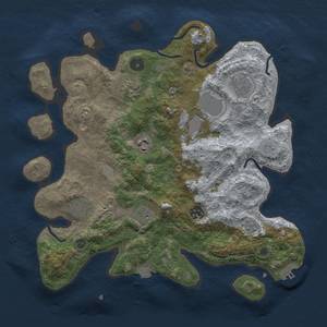 Thumbnail Rust Map: Procedural Map, Size: 3500, Seed: 790105570, 15 Monuments