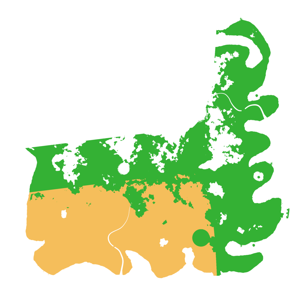 Biome Rust Map: Procedural Map, Size: 4500, Seed: 2026324334