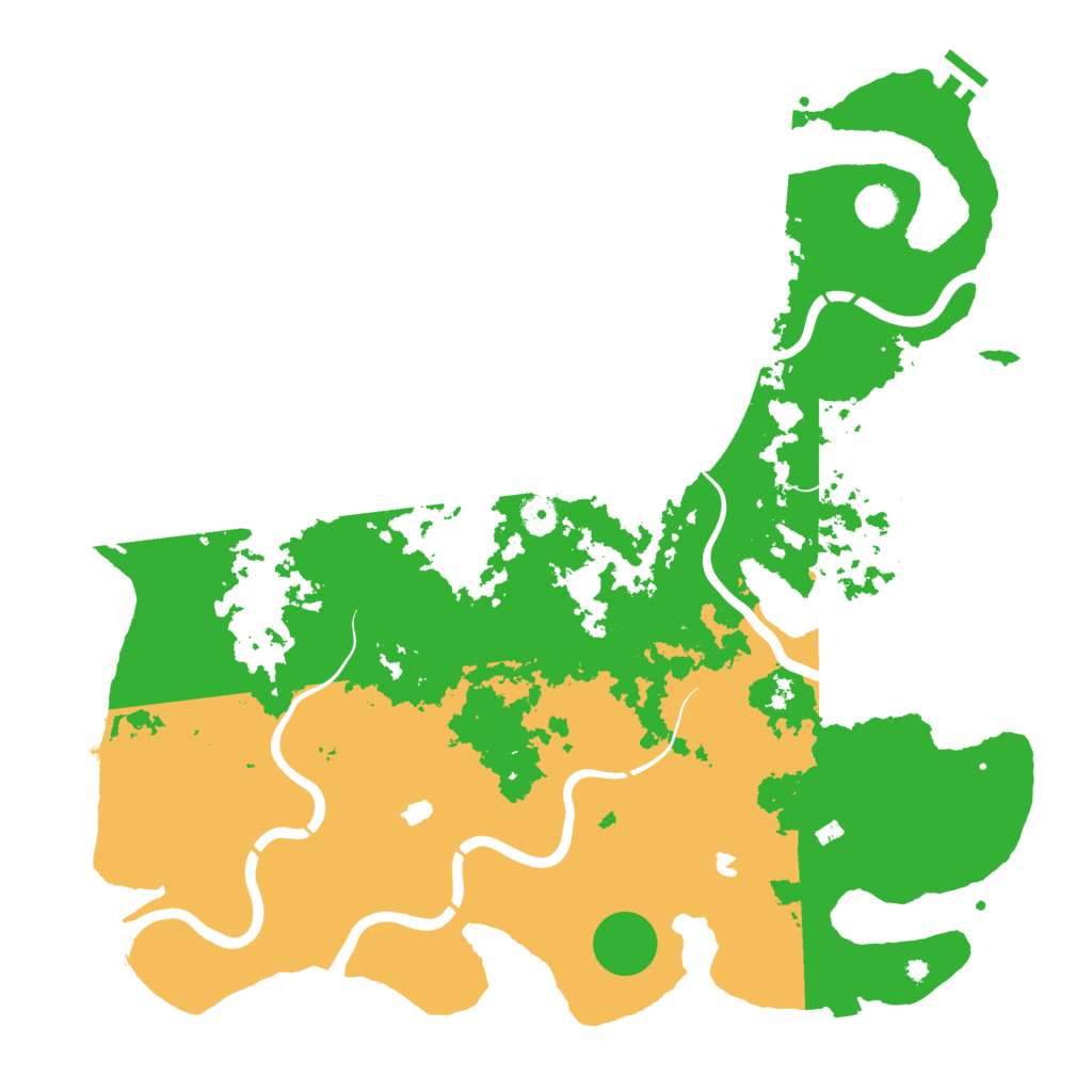 Biome Rust Map: Procedural Map, Size: 4500, Seed: 2026324334