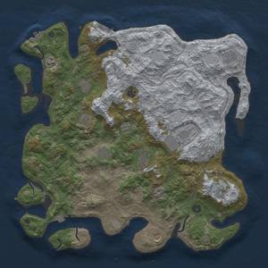 Thumbnail Rust Map: Procedural Map, Size: 4500, Seed: 1385127562, 19 Monuments