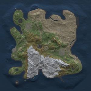 Thumbnail Rust Map: Procedural Map, Size: 3000, Seed: 1113071, 12 Monuments