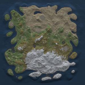 Thumbnail Rust Map: Procedural Map, Size: 4250, Seed: 71934567, 17 Monuments
