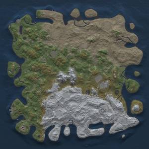 Thumbnail Rust Map: Procedural Map, Size: 5000, Seed: 527042935, 19 Monuments