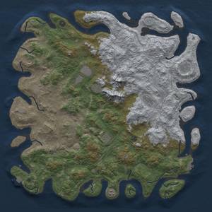 Thumbnail Rust Map: Procedural Map, Size: 5000, Seed: 382323123, 19 Monuments