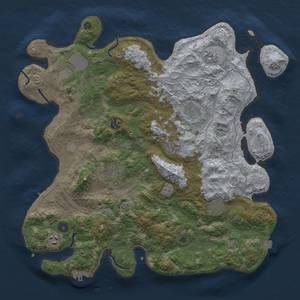 Thumbnail Rust Map: Procedural Map, Size: 4250, Seed: 98459791, 17 Monuments