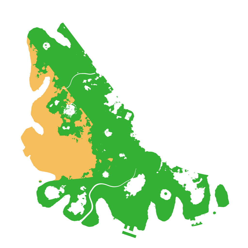 Biome Rust Map: Procedural Map, Size: 3500, Seed: 438472626
