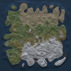 Thumbnail Rust Map: Procedural Map, Size: 4500, Seed: 651945659, 19 Monuments