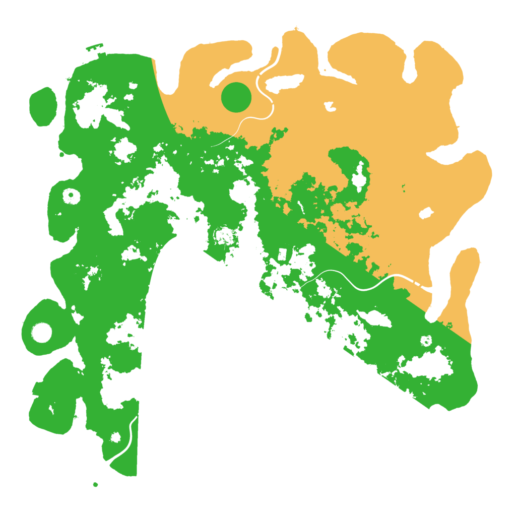 Biome Rust Map: Procedural Map, Size: 4500, Seed: 46223666