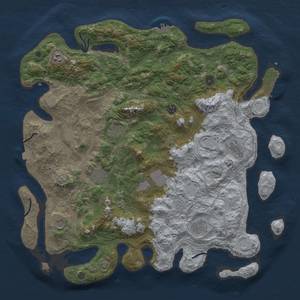 Thumbnail Rust Map: Procedural Map, Size: 4700, Seed: 10, 18 Monuments