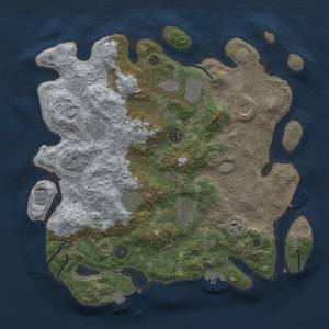 Thumbnail Rust Map: Procedural Map, Size: 3700, Seed: 1575763334, 16 Monuments